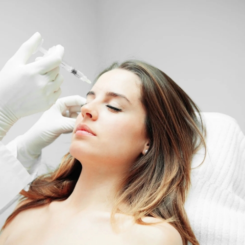 woman receiving Botox injection